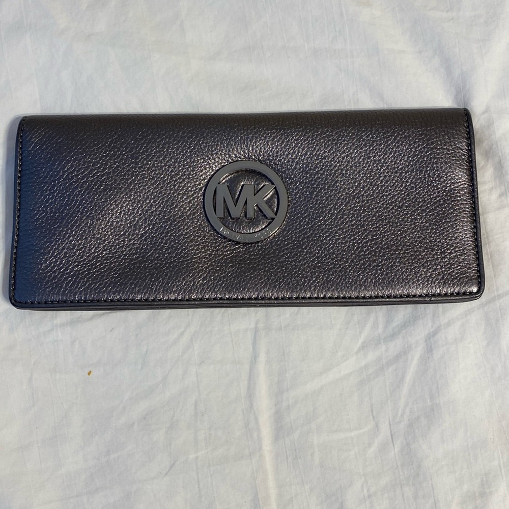 Metallic Michael Kors wristlet